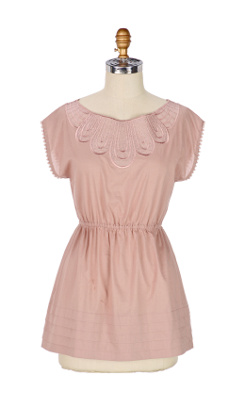 Open-Air-Bazaar Blouse - Anthropologie.com : crisp elasticized waist cap sleeves anthropologie dusty