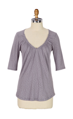 Un-Tucked Scoopneck - Anthropologie.com :  shirttail asymmetric hem gathered scoopneck