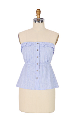 Menswear Top - Anthropologie.com :  ruffle fashion strapless tube top