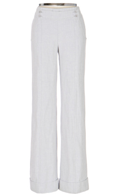 Carpathia Sky Wide-Legs - Anthropologie.com :  high waist herringbone anthropologie retro