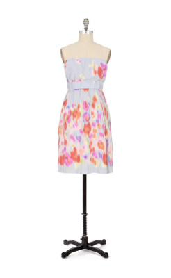 Rain Washed Dress - Anthropologie.com :  floral print silk purple red