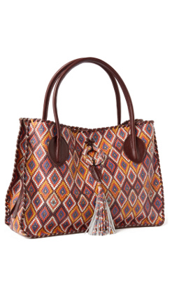 Kilim Leather Tote