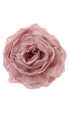 Full Bouquet Clip - Anthropologie.com :  flower coral crinkled grey