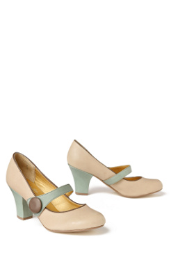 Woodhull Mary-Janes - Anthropologie.com :  pumps brown green white