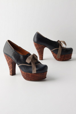 Effervescent Platforms - Anthropologie.com : scalloped platform pumps leather stamped