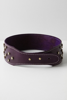 Royal Highness Belt : belt studded leather purple gold accents