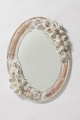 White Narcissus Mirror