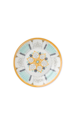 Geometric Garden Dessert Plate, Lotus - Anthropologie.com