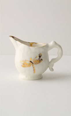 Golden Odonata Creamer - Anthropologie.com : creamer home handmade anthropologie