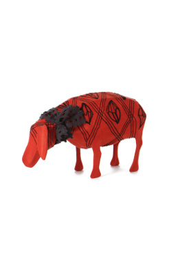 Grazing Sheep, Red