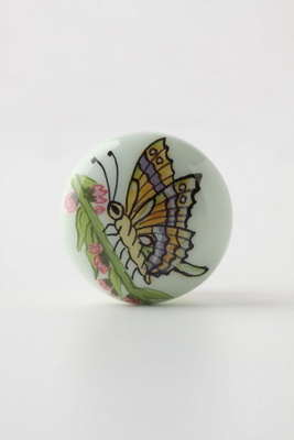 Garden Butterfly Knob, Pink