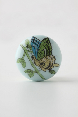 Garden Butterfly Knob, Blue