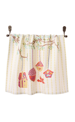 Birdie Bungalow Dishtowel, Yellow