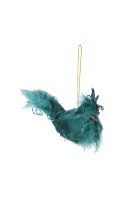 Emeraldine Flock Ornament