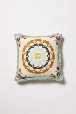 Lost Garden Pillow, Cream - Anthropologie.com