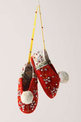 Fairy Slipper Ornament, Crimson