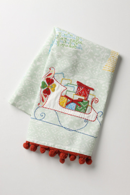 Dashing Through The Snow Dishtowel