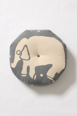 Fluffy Elephant Floor Cushion - Anthropologie.com :  pillow apartment boho house