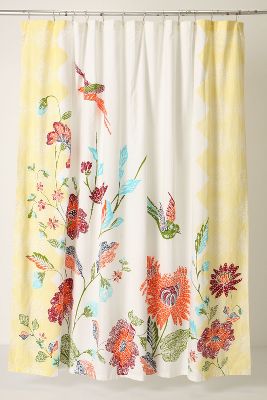 Anthropologie   Batik Scene Shower Curtain  