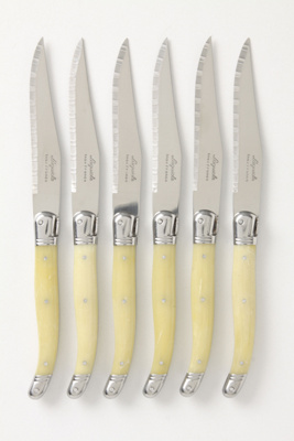 Laguiole Steak Knives, Cream