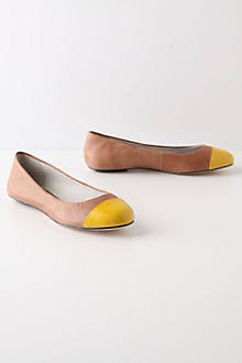 On-Your-Toes Flats, Yellow