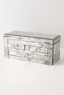 Rose Mallow Reflection Jewelry Box, Rectangle 