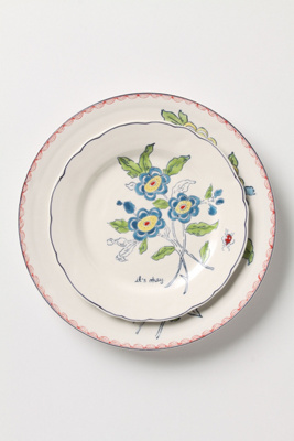 Amicable Aster Dessert Plate