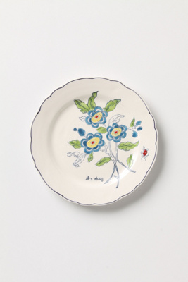 Amicable Aster Dessert Plate