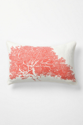 Faux Bois Pillow, Maple