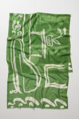 Le Printemps Scarf, Green