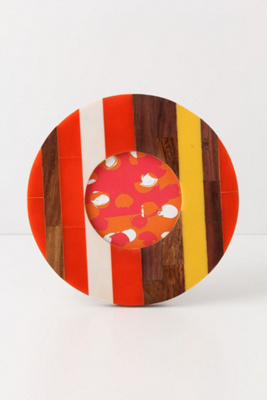 Round Inset Stripes Frame