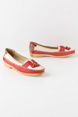 Red Voltaic Loafers