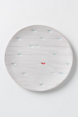 Artful Dinner Plate, Perched Birds
