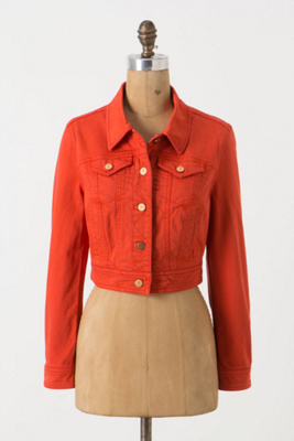 Pilcro Cropped Denim Jacket