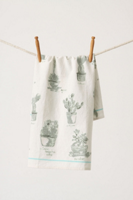 Field Guide Dishtowel, Cacti