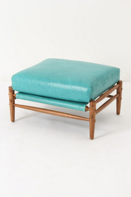 Rhys Ottoman, Carribean Blue 