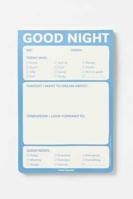 Good Night Notepad