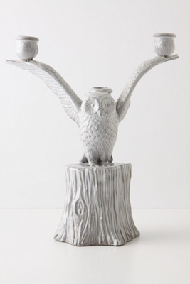 Exuberant Owl Candelabra