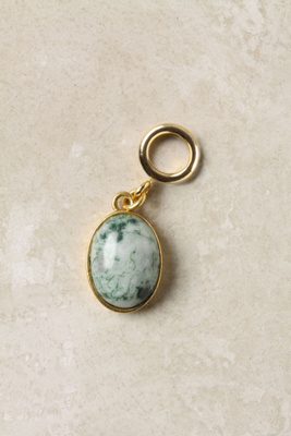 The Collector's Charm, Moss Agate 