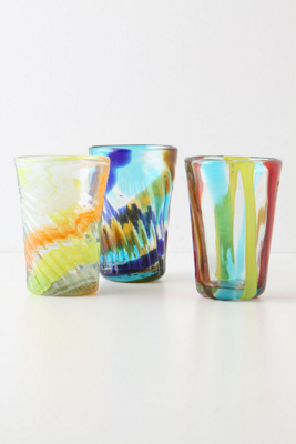 Raised Swirls Juice Glass