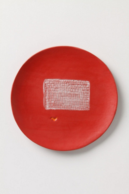 Artful Dinner Plate, Right Angles