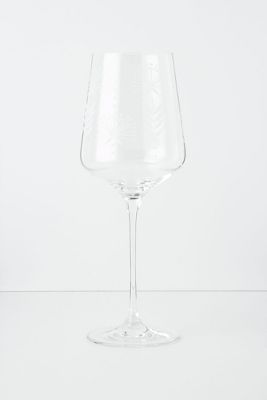 Frosted Panes White Wine Glass