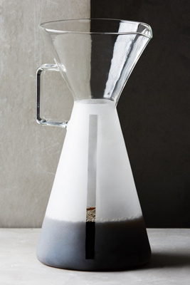 Frosted Glass Coffee Carafe