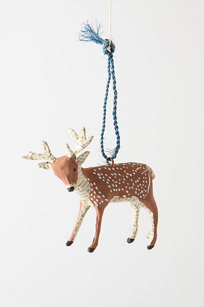 Anthro deer ornament
