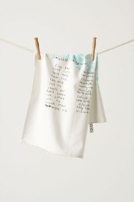 Anniversary Gifts Dishtowel   Anthropologie