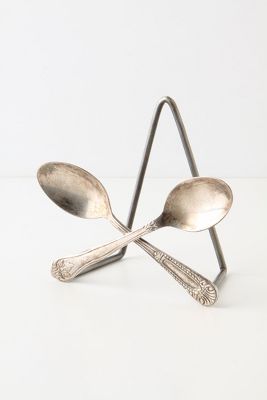 Crossed Spoons Plate Stand   Anthropologie