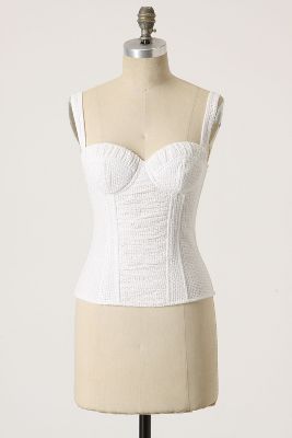 Anthropologie   Eyelet Corset Top  