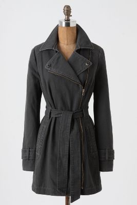 Anthropologie   Moto Zip Trench  