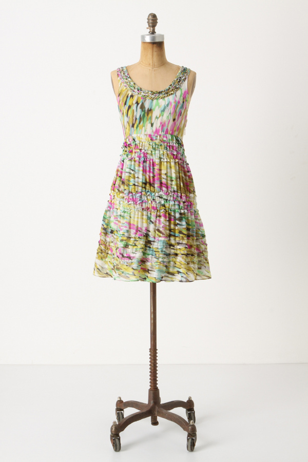 Rainbow Confetti Dress Anthropologie
