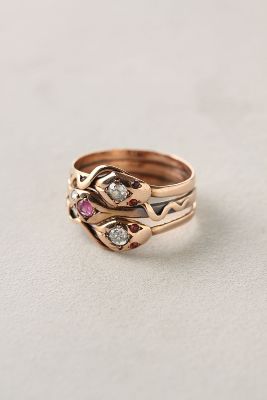 Snake Triple Ring   Anthropologie